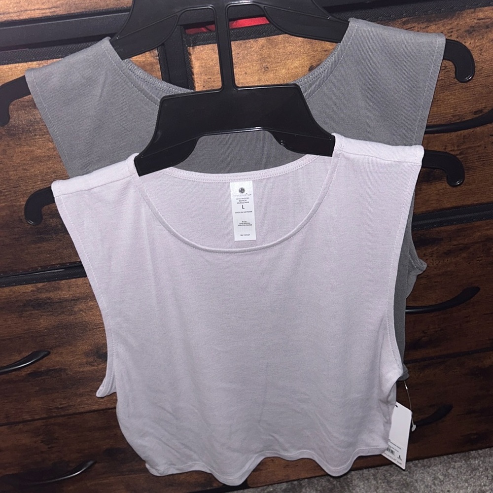 Yogalicious 2 Nicki Ribbed muscle tanks